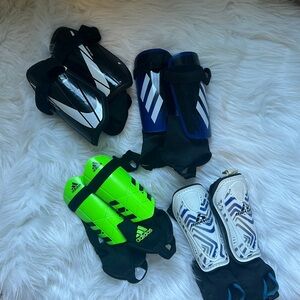 Soccer Shinguards, 4 sets: Brava XS, Adidas S, Adidas M & Nike L-Good Used sets!